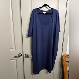 Terra & Sky Blue T-Shirt Dress